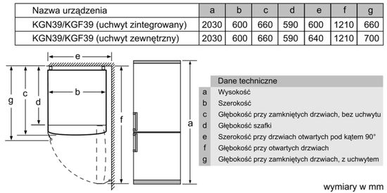 Холодильник Bosch KGN39KLEA