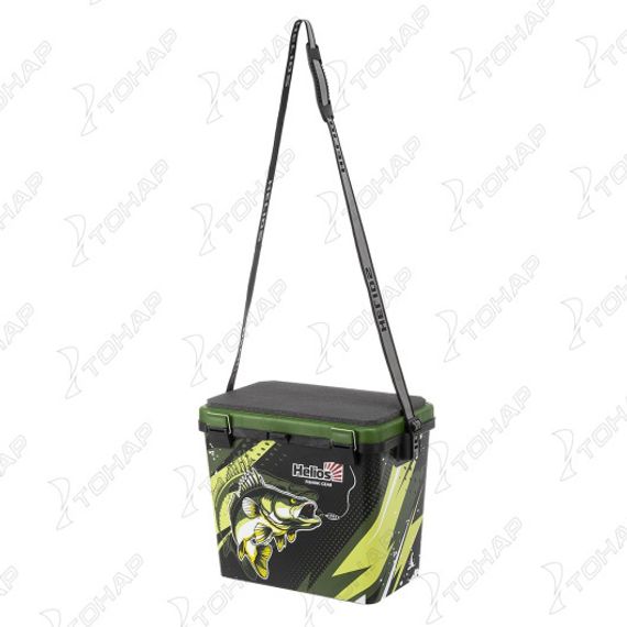 Ящик рыболовный зимний ZANDER односекционный хаки (HS-IML-19-H-1) Helios