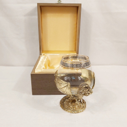 Бокал для коньяка "Дракон" в подарочном футляре