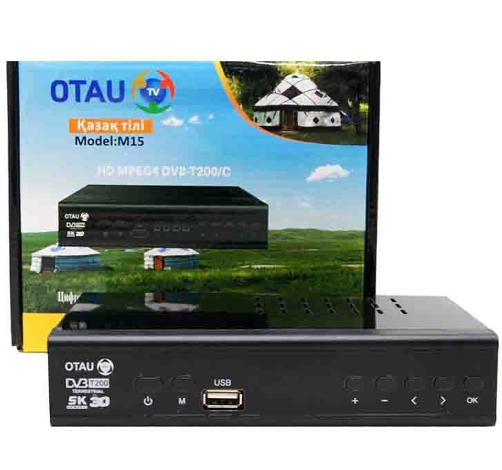 Цифровая ТВ приставка DVB-T2 OTAU M15 (Wi-Fi) + HD плеер