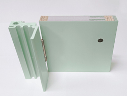 Дверь влагостойкая пластиковая KAPELLI classic Гладкая Моноколор Ментоловый 6019 + коробка