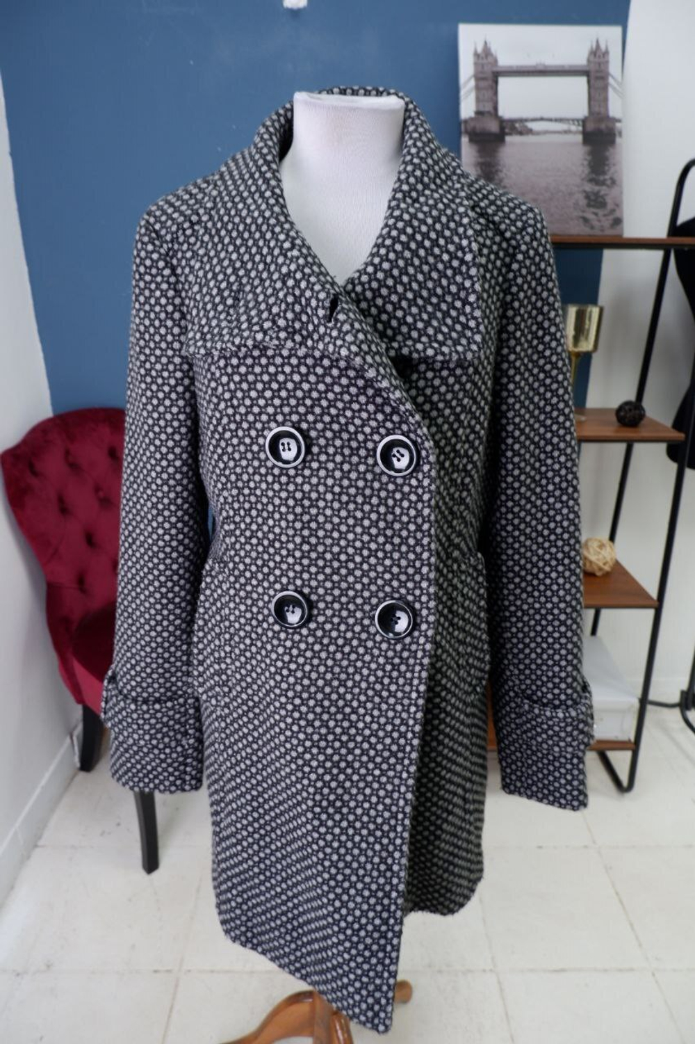 Пальто Kenny S. с шерстью 48 размер