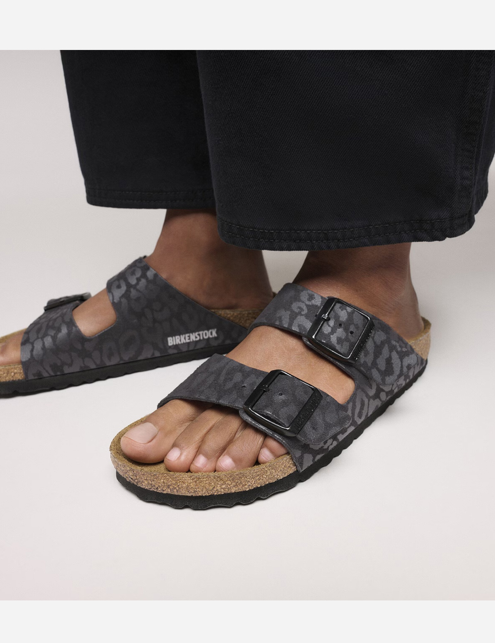 Birkenstock Arizona Synthetik Sandals W "Leo Black"