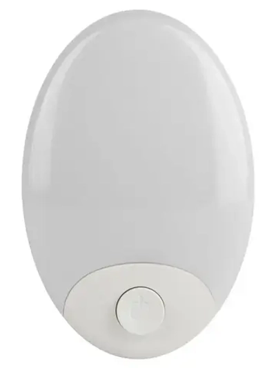 Ночник - светильник светодиодный ЭРА NN-623-SW-W в розетку с выключателем белый