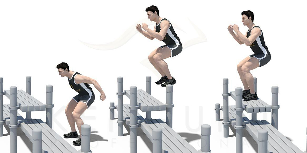 Трехуровневая скамейка