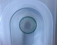 Цветные линзы зеленый лайм Marquise Madrid green / Цветные светло зеленые линзы для темных и светлых глаз / 12 мес/ 2 линзы