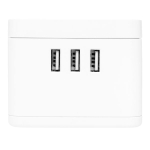 Удлинитель "Куб" 2 гнезда 3USB 2,4А+зарядное устройство 1,3 метра 1мм2