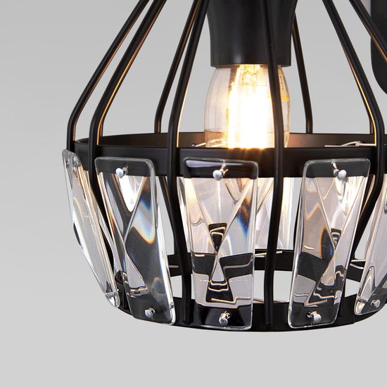 70075/1 / настенный светильник /   черный