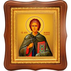 Иоанн Кущник преподобный. Икона на холсте.