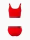 Комплект женский (топ с тонкими лямками, трусы), цвет красный МИКС, размер 44-46