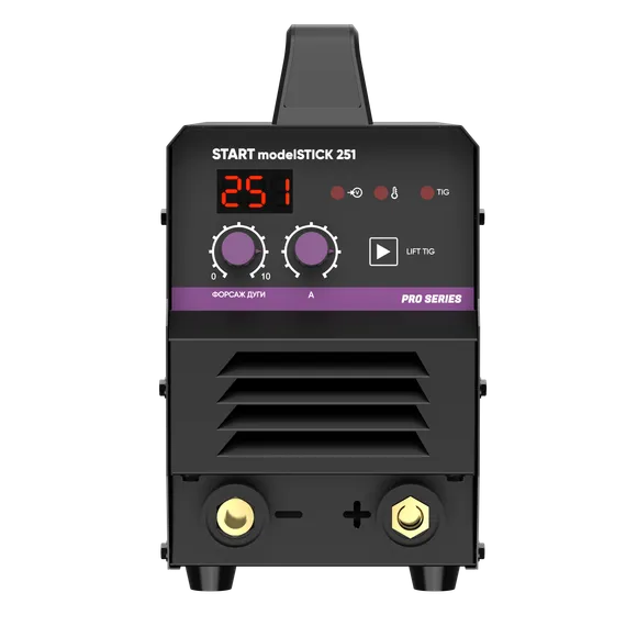 OSA START modelSTICK 251 Сварочный инвертор 1W251 — полупрофессиональный инверторный сварочный аппарат для монтажников, 251 А