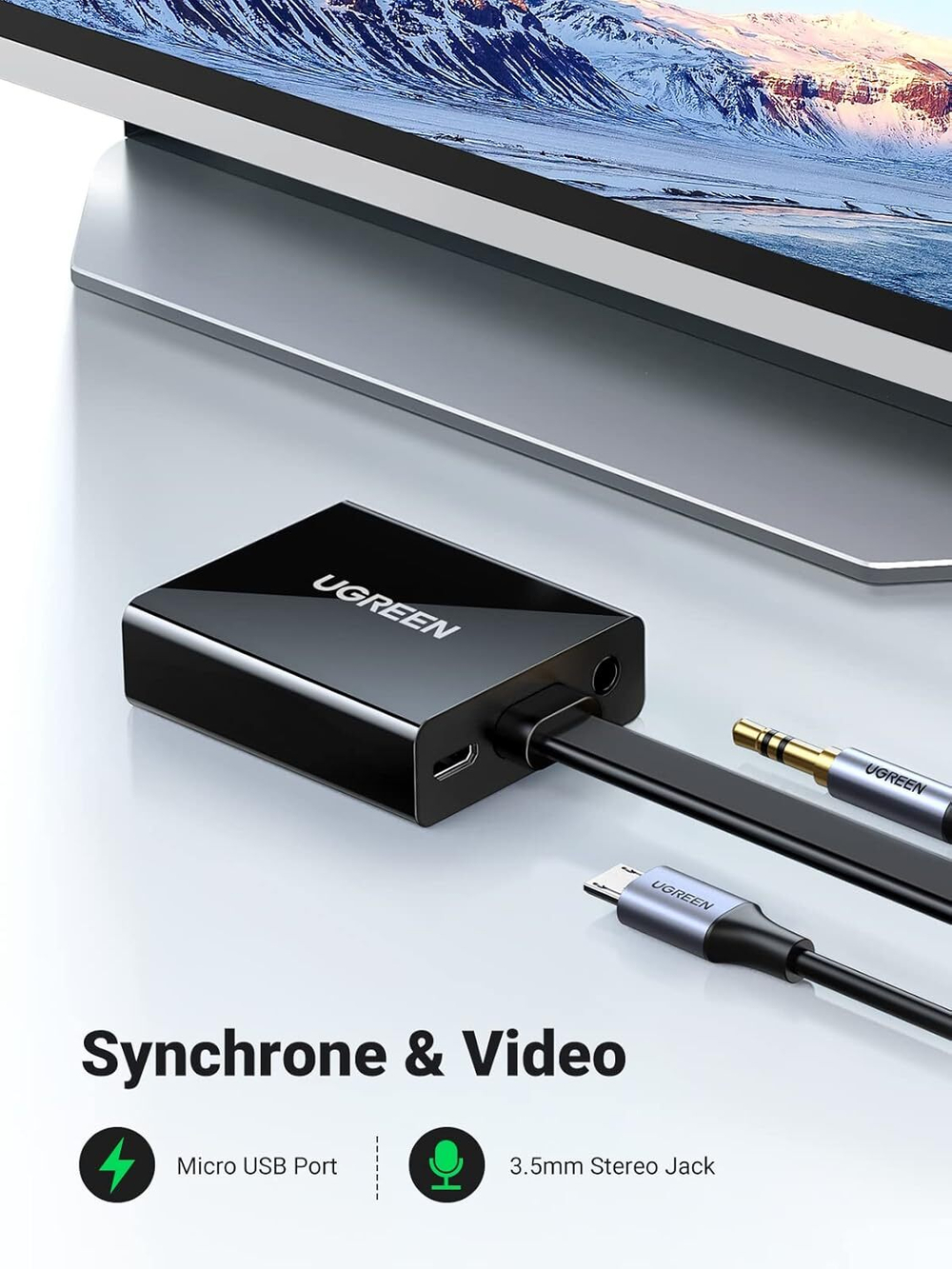 Конвертер HDMI на VGA Adapter UGREEN 40248