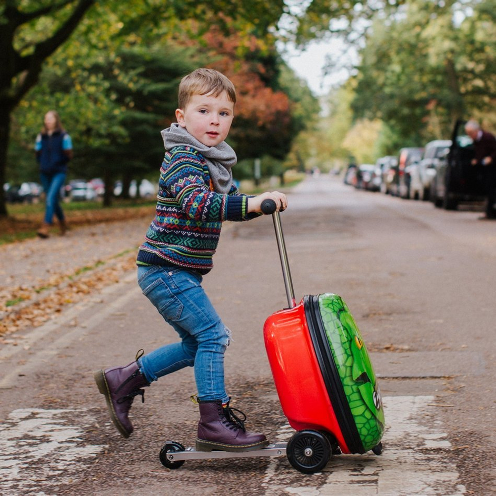 Чемодан-самокат Zinc "Динозавр" Flyte