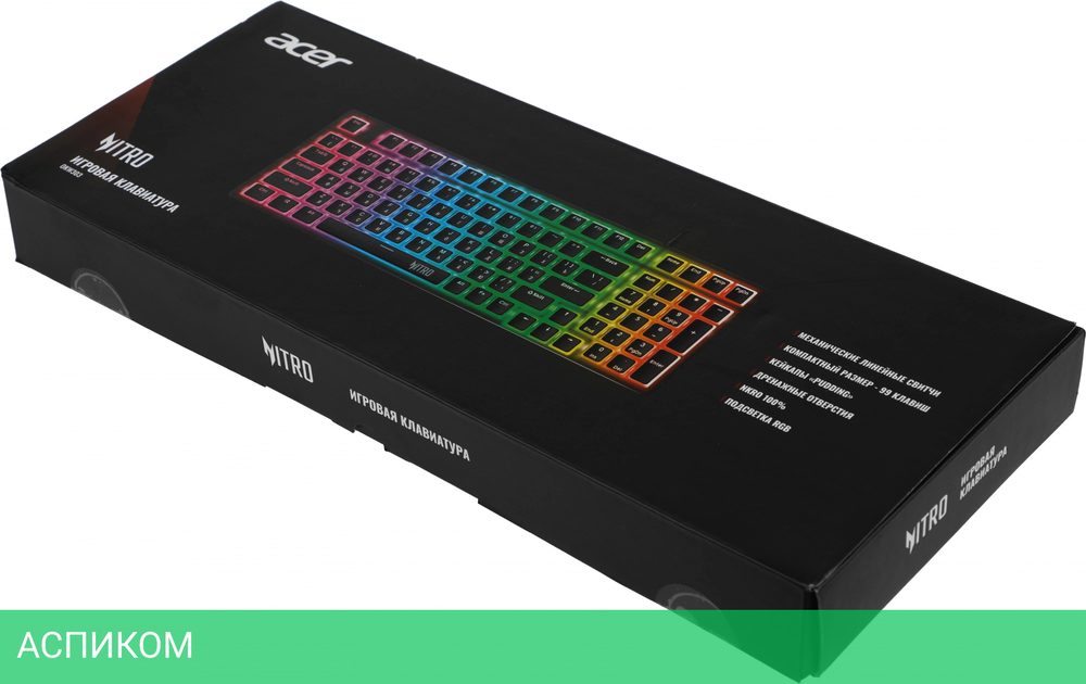 Клавиатура Acer Nitro OKW303 черный (ZL.KBDCC.01D)