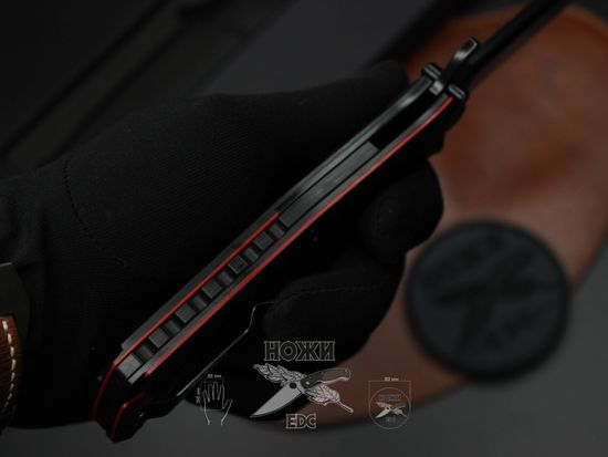 Складной нож НОКС Финка С Black 342-709406 c клинком из стали D2, рукоять G10