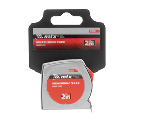 Рулетка Chrom, 2 м x 13 мм, хромированный корпус MTX 310329