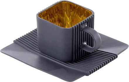Чашка с блюдцем miel w Design Studio System, 100 мл, фарфор · арт. fabr 8002970G2CD34