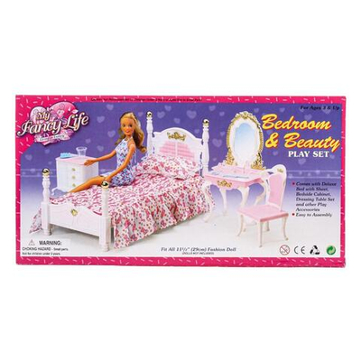 Мебель для кукол "Уютная спальня" 302810