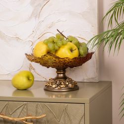 Фруктовница-конфетница Лето Бронза