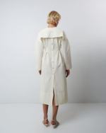 Платье из смесового хлопка Александр Маккуин сливочный