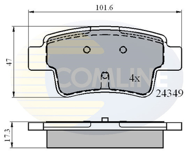 COMLINE - CBP01528-CML - Brake Pad Set, disc brake
