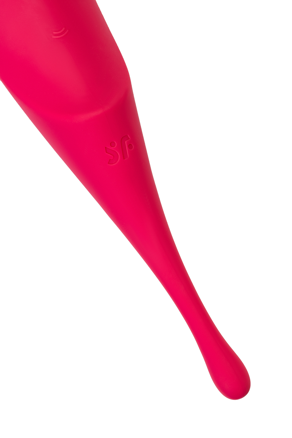 Точечный вибратор с вакуумной стимуляцией Satisfyer Twirling Pro, силикон, красный 20 см