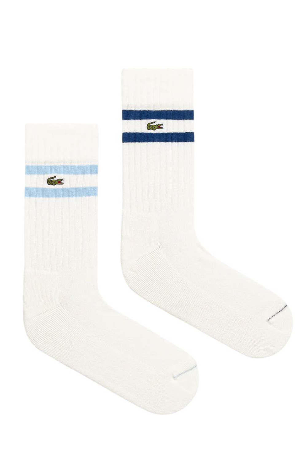 Теннисные носки Lacoste Ribbed Cotton 2P - white