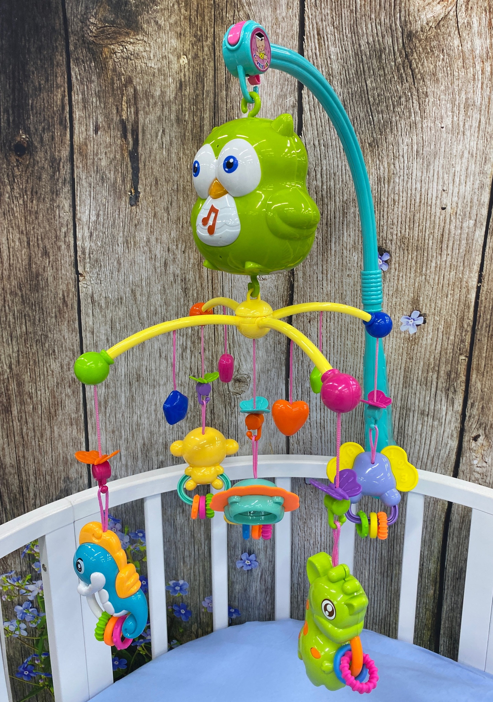 880942/OBL/Карусель - мобиль на кроватку на батарейках в коробке 38,5*10*28/81