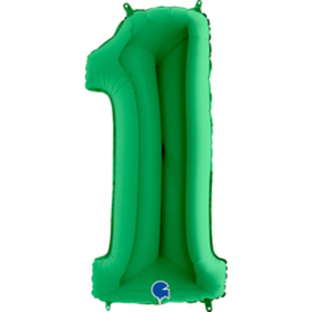 Г 40" ЦИФРА 1 Green Зеленая