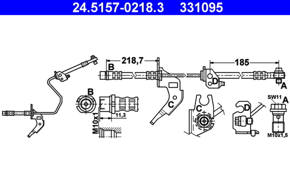 ATE - 24515702183-ATE - Brake Hose