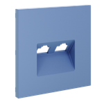 Накладка для розетки компьютерной двойной RJ45+RJ45 кат.6, S70 (деним)