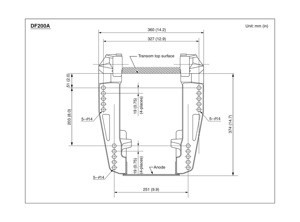 Лодочный мотор Suzuki DF200ATX
