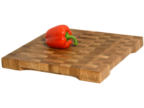 Торцевая разделочная доска 40x40x4 см. дуб, арт. 070
