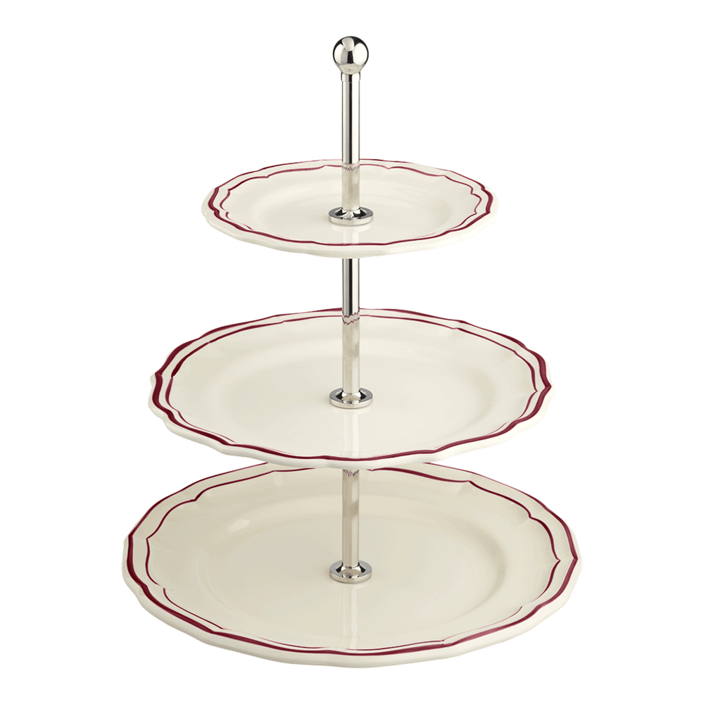 Этажерка трехъуровневая Filet Bordeaux (30 см)