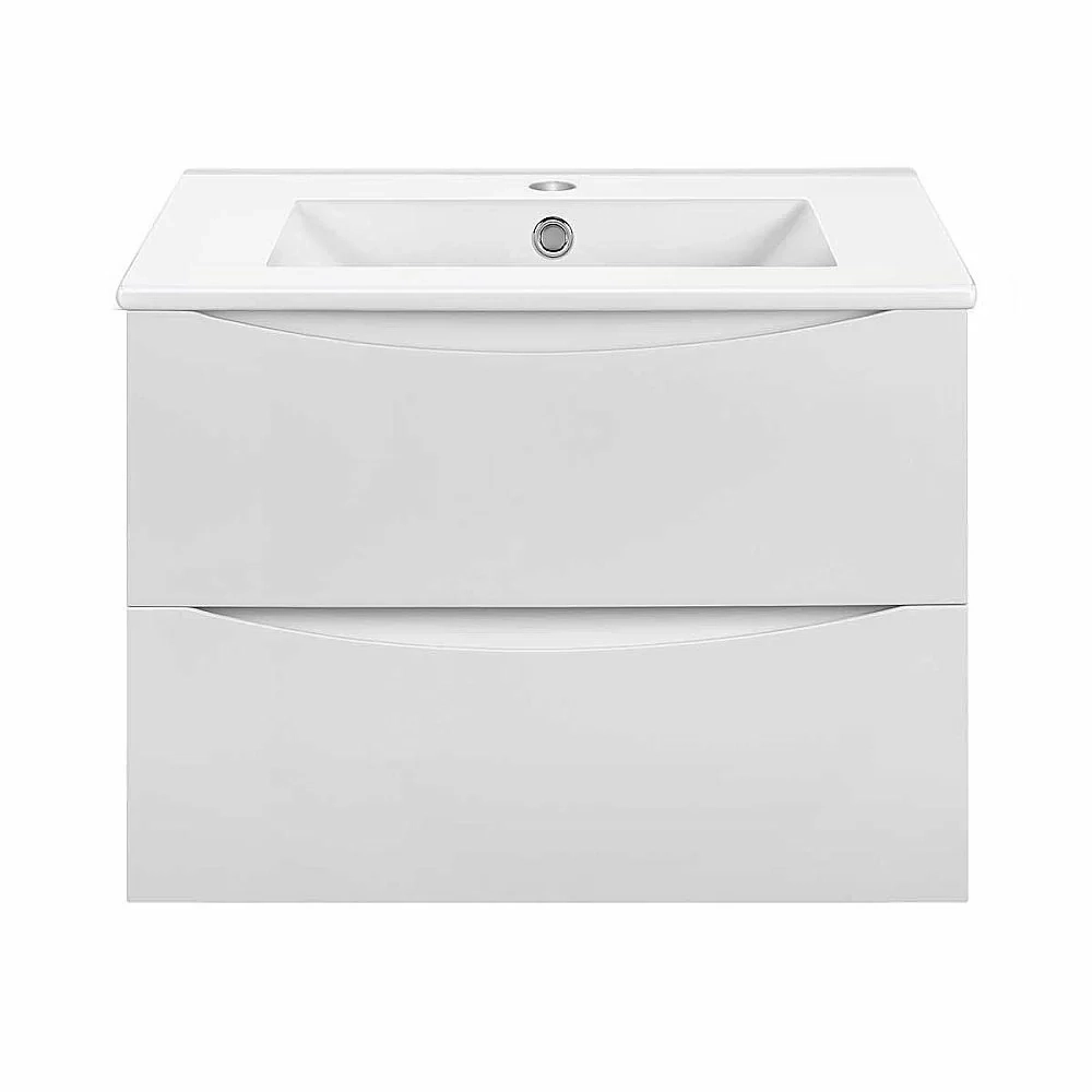 Тумба с раковиной Vincea Mia Slim 700 G.White
