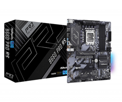 Материнская плата ASRock B660 Pro RS Socket 1700, Intel B660, 4xDDR4, PCI-E 4.0, 4xUSB 3.2 Gen1, HDMI, DisplayPort, подсветка, ATX