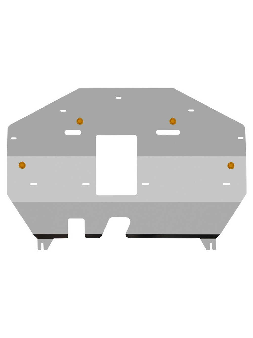 Защита картера и коробки передач (с креп.) для LiXiang L6 (2024-н.в.) 1.5 гибрид AT 4WD (алюминий, 3 мм)  NLZ.28.03.030A