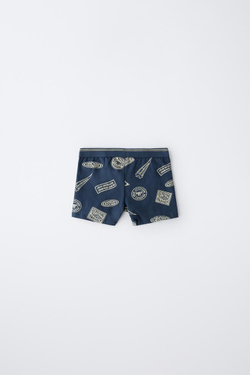 ZARA НАБОР ИЗ ПЯТИ ТРУСОВ-БОКСЕРОВ С ПРИНТАМИ, РАЗНОЦВЕТНЫЙ