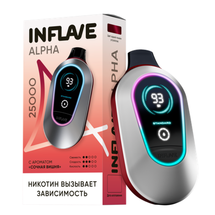 Inflave Alpha Сочная вишня 25000 затяжек 20мг (2%)