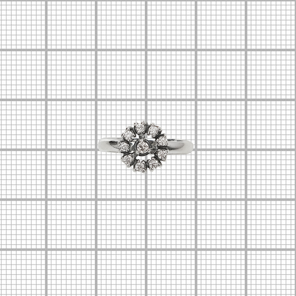 "Арсиная" кольцо в серебряном покрытии из коллекции "Эллада" от Jenavi