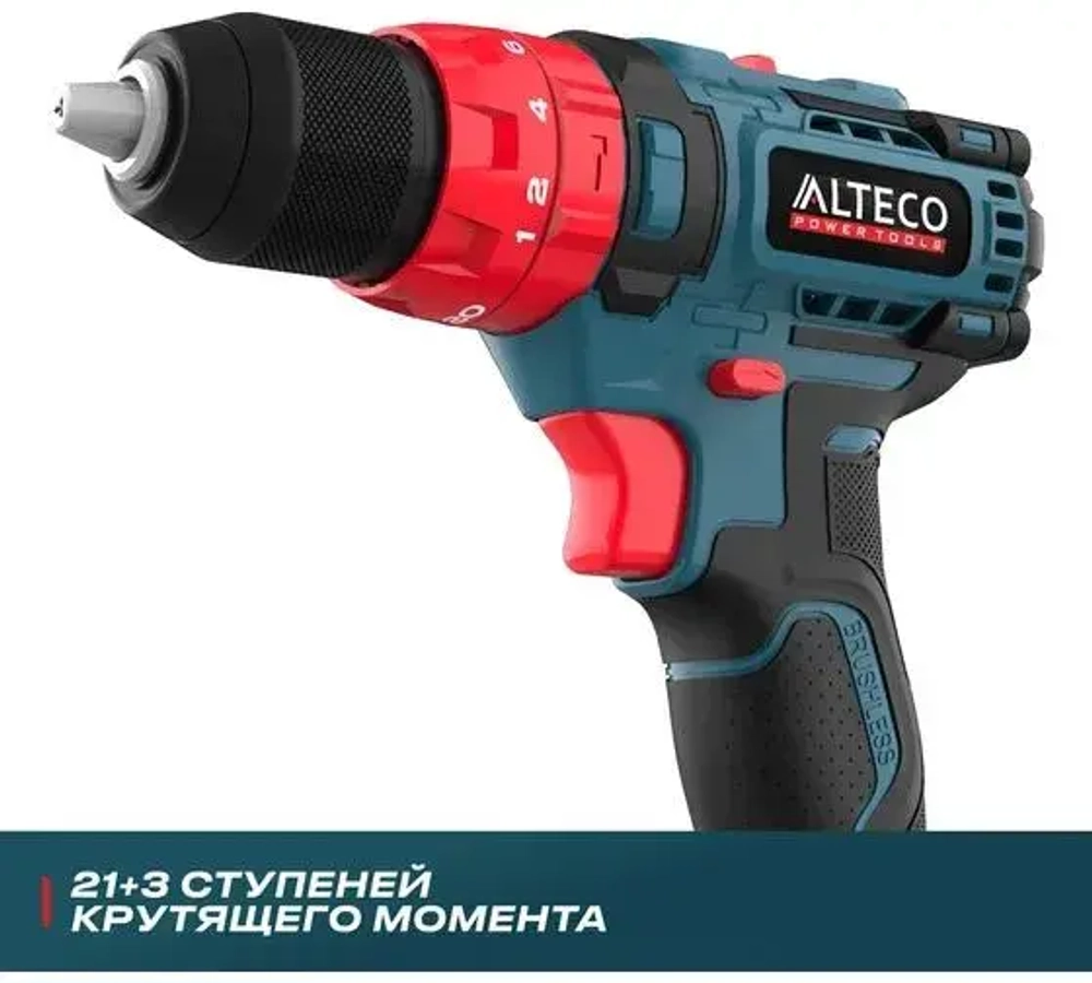 Дрель-шуруповерт, 28 мм, 21 В, 1600 об/мин, патрон - быстрозажимной, разноцветный