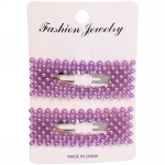 Зажимы для волос 2шт «New collection - Неон», прямоугольник, микс 6цветов, 7,5*2,5см