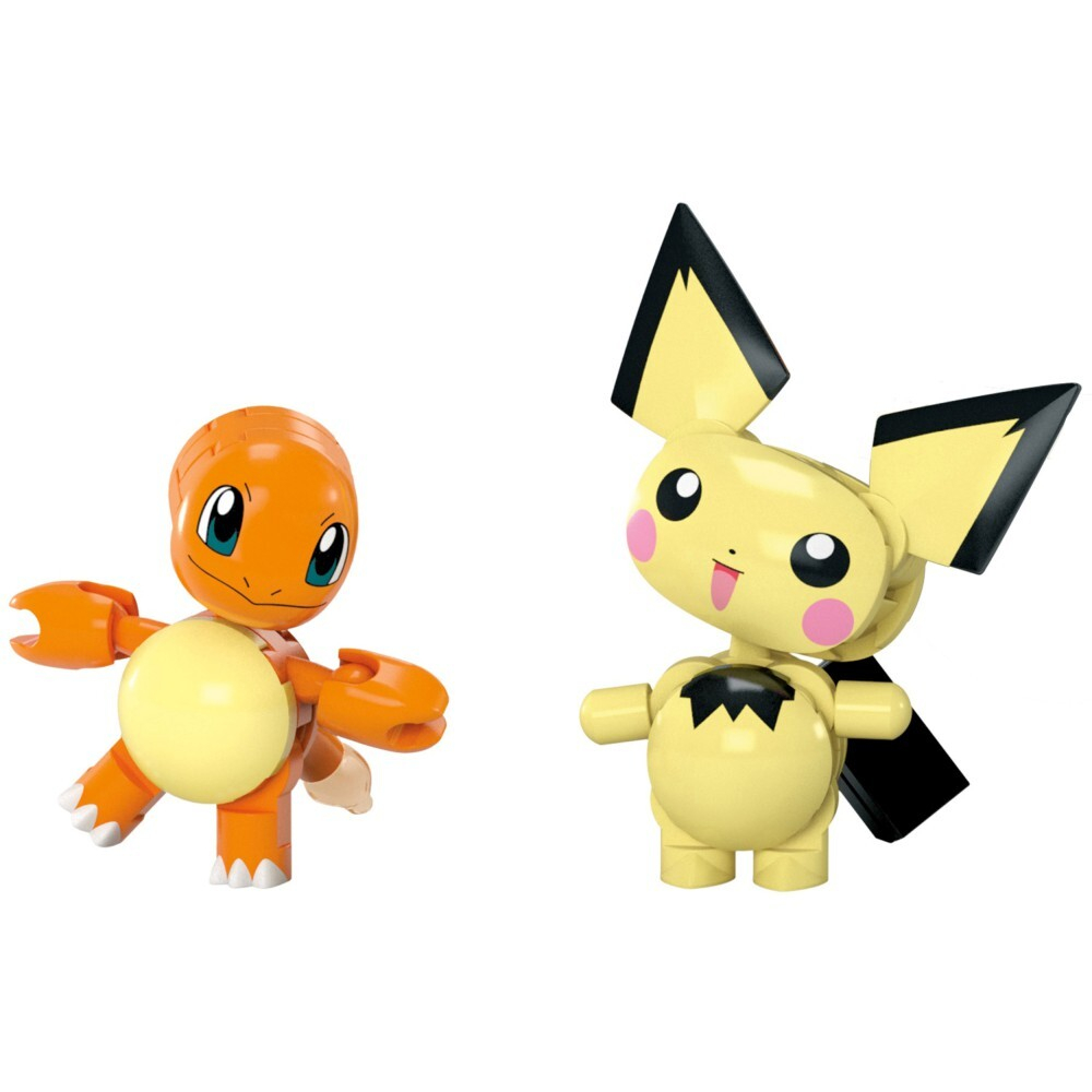 MEGA Pokemon - Покебол Чармандер и Пичу 2шт Строительные блоки 40 элементов. HXP13 / артикул   HXP11 HXP13  / GTIN 194735235759