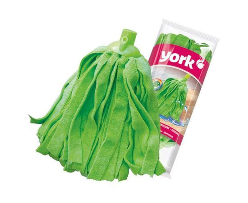 Насадка МОП для швабры микрофибра ленточная резанная (юбка) длина 26см 077020 York