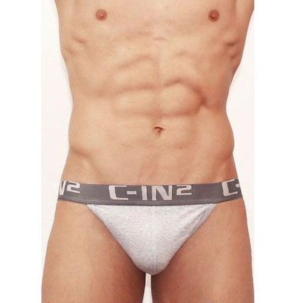 Мужские трусы стринги серые C-IN2 Core Gris Y-String CIN033