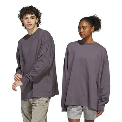 Футболка adidas Basketball Long Sleeve T-shirt Gray