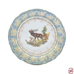 Набор тарелок Repast Охота зеленая Мария-тереза 21 см (6 шт)