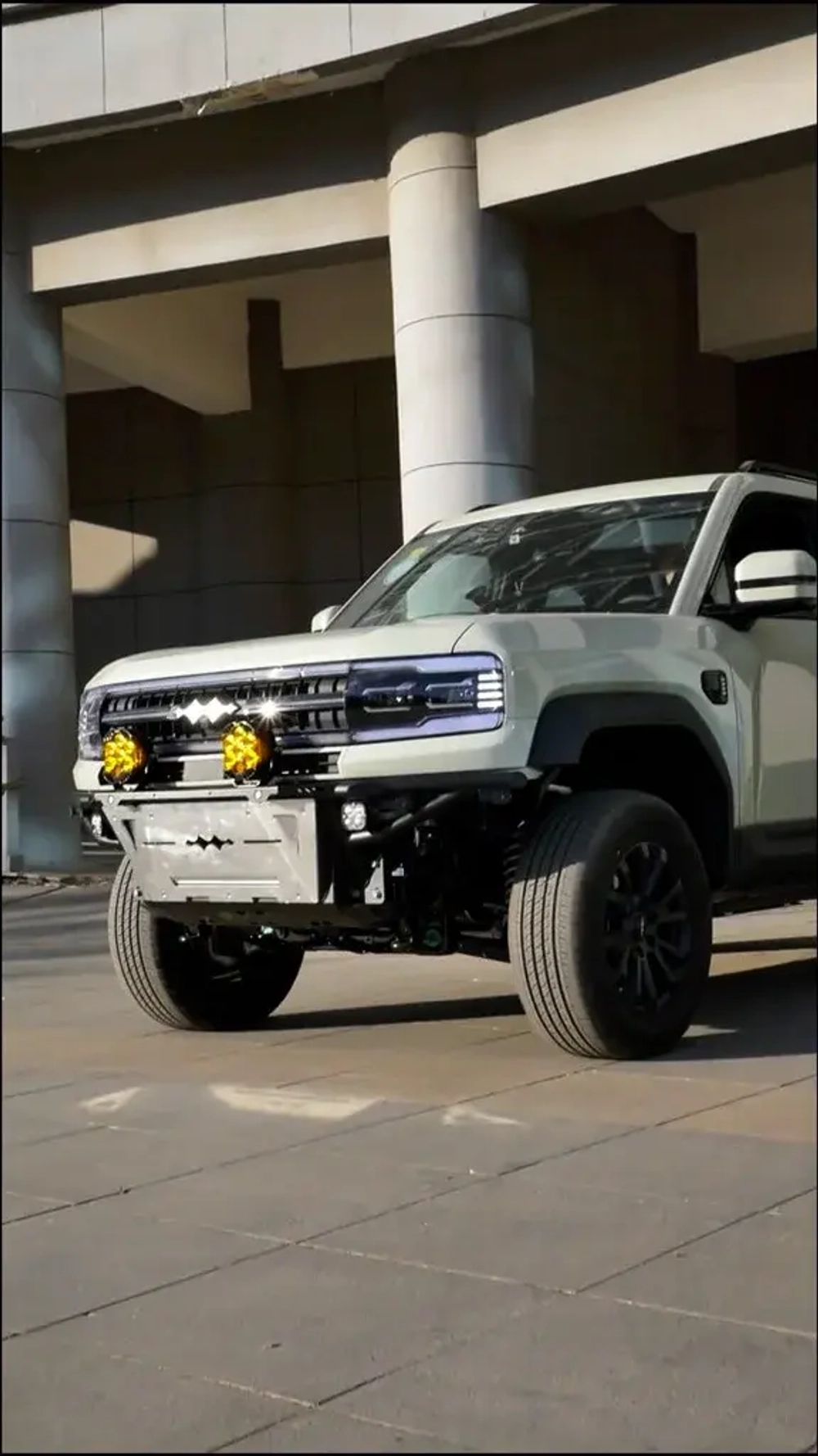 Силовые бампера с дугой и защитой картера для BYD Leopard 5 2024+ Леопард стальной бампер защита днища кенгурятник