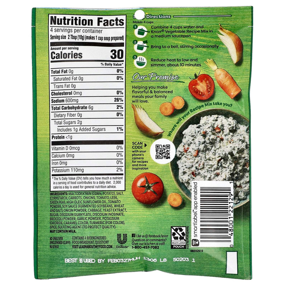 Knorr, Смесь "Овощной рецепт", 1,4 унции (40 г)