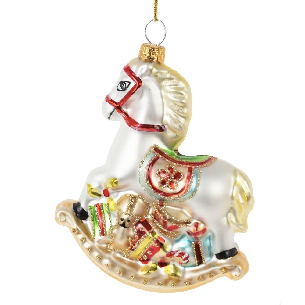 GAEM Украшение новогоднее "Лошадка-качалка", L9 W3 H11 см